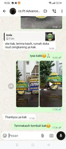 Testimonial Papan Bunga Pernikahan conggeang kulon