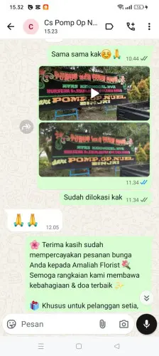Testimonial Papan Bunga conggeang kulon